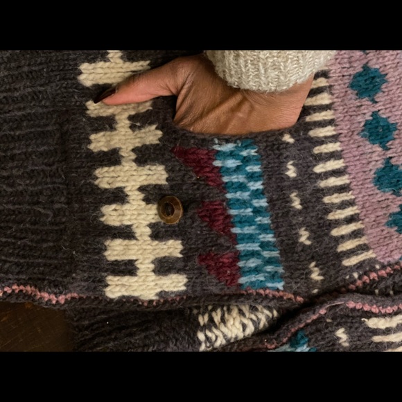 Vintage wool hooded sweater - Picture 4 of 4